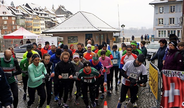 Beim  Laufenburger Stadtlauf  gingen 6...ren Kategorien zweite Pltze belegten.  | Foto: Reinhard Herbrig