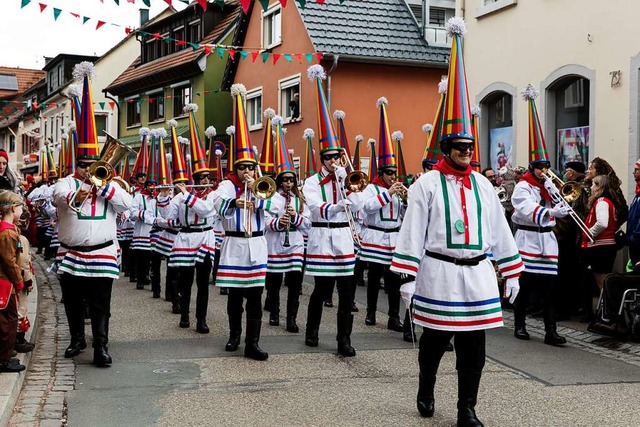 Die Stadtmusik Elzach beim groen Schuttigumzug.  | Foto: Gabriele Zahn