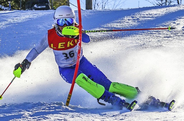 Franka Panduritsch vom TuS Gutach wurd...meisterin im Slalom und Riesenslalom.   | Foto: Martin Siegmund