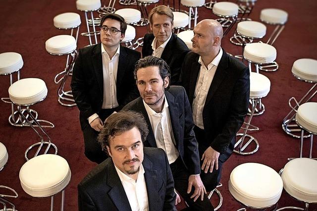 Das Vokalquintett Amarcord aus Leipzig tritt in der Oberrheinhalle auf