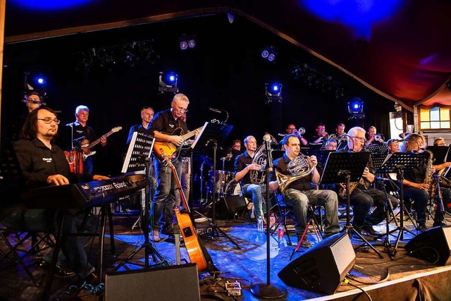 Die Chnopfi-Band: Zahlreiche Beschfti... auf dem Zelt-Musik-Festival freiburg.  | Foto: A. RAYMOND GmbH & Co. KG