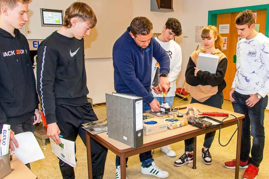 Das Interesse am ersten Berufs-Info-Ta...r Klassenstufen 8 bis 10  nahmen teil.  | Foto: Christiane Seifried
