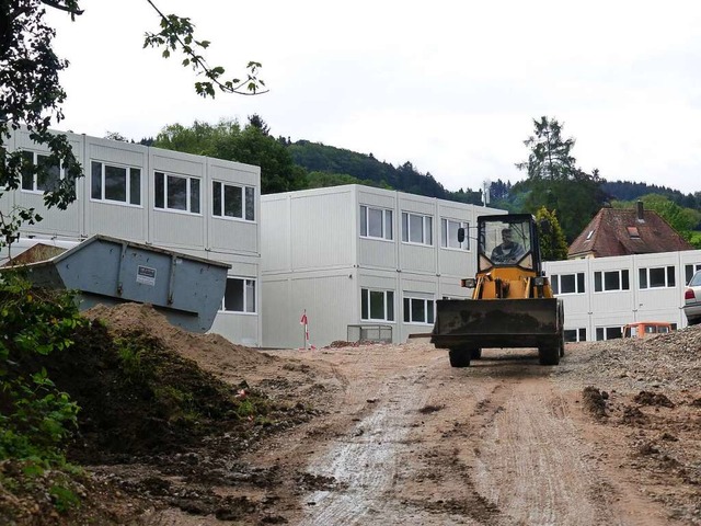 Bereits 2016 wurde eine Containerunter... Merzhausen fr Geflchtete errichtet.  | Foto: Andrea Gallien