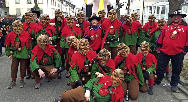 Die Narrenzunft Wurzelsepp trat 1981 erstmals an der Fasnet in Erscheinung.   | Foto:  NZ Wurzelsepp