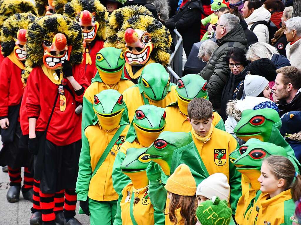 Impressionen vom Narrenbaumstellen in Lrrach