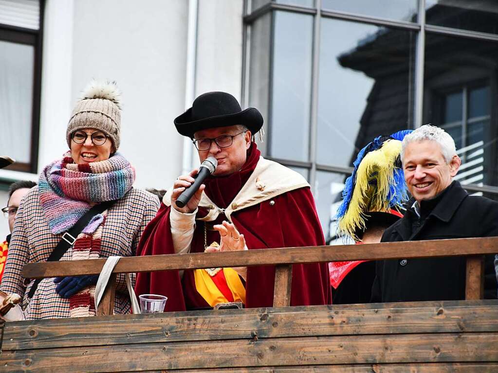 Impressionen vom Narrenbaumstellen in Lrrach