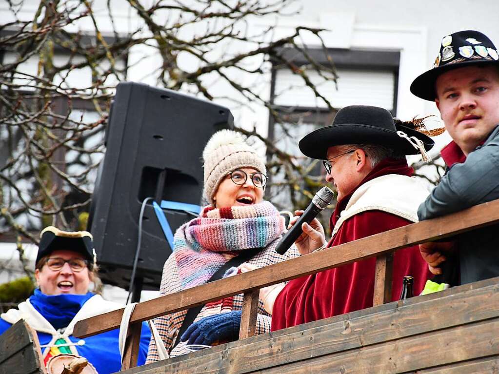 Impressionen vom Narrenbaumstellen in Lrrach