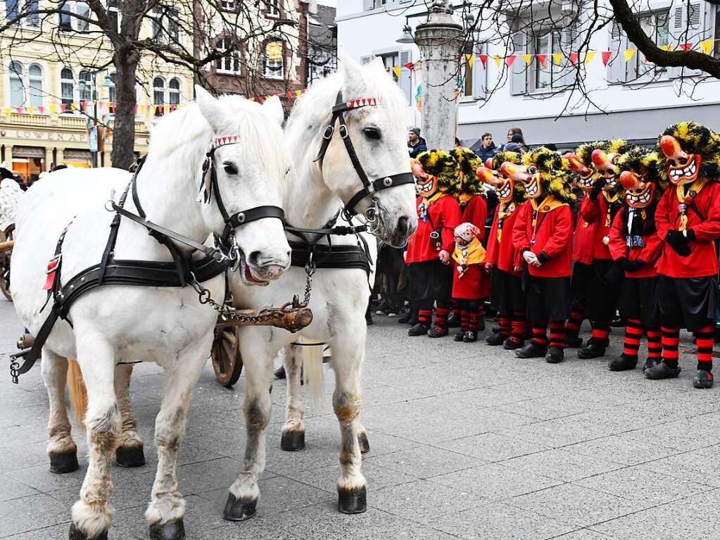 Impressionen vom Narrenbaumstellen in Lrrach