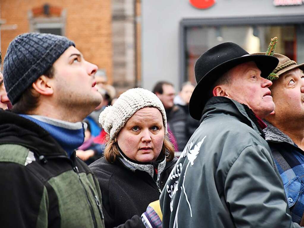 Impressionen vom Narrenbaumstellen in Lrrach