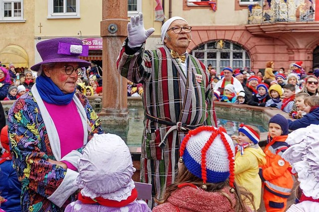 Erznarr Franz-Josef Vollherbst am leer... den Spuren des verschwundenen Jokili.  | Foto: Ruth Seitz