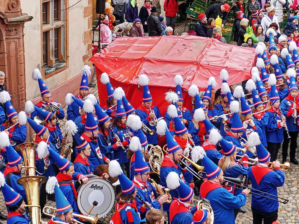 Die Stadtmusik in Aktion