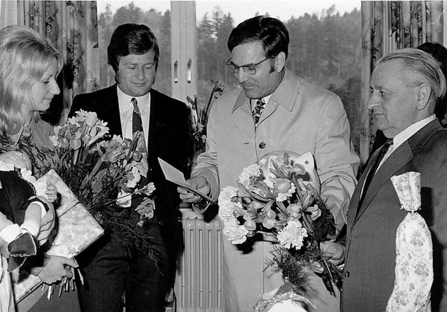 Emmendingen Brgermeister Karl Faller ...t gegeben, Groe Kreisstadt zu werden.  | Foto: Stadtarchiv Emmendingen