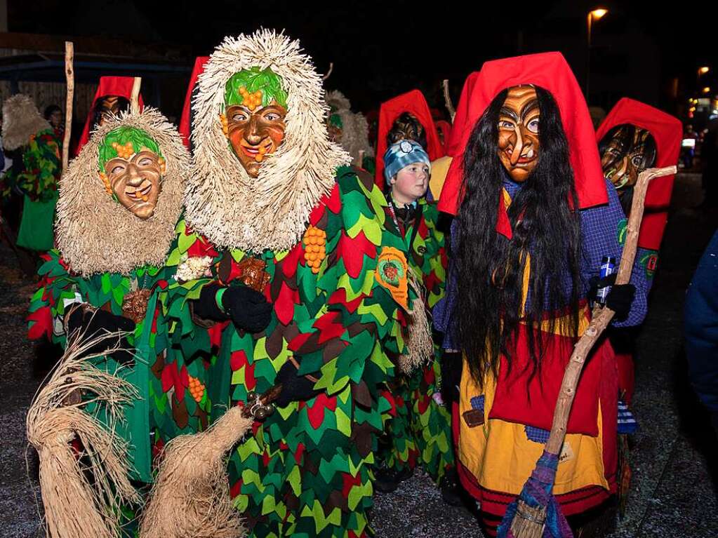 Viel Los war auf den Straen in Bollschweil in der Nacht von Samstag auf Sonntag. Rund 90 Znfte mit mehr als 2000 Hstrgern folgten dem Ruf.