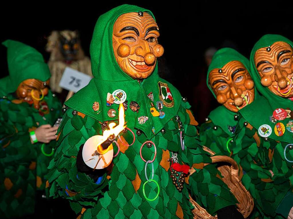 Viel Los war auf den Straen in Bollschweil in der Nacht von Samstag auf Sonntag. Rund 90 Znfte mit mehr als 2000 Hstrgern folgten dem Ruf.