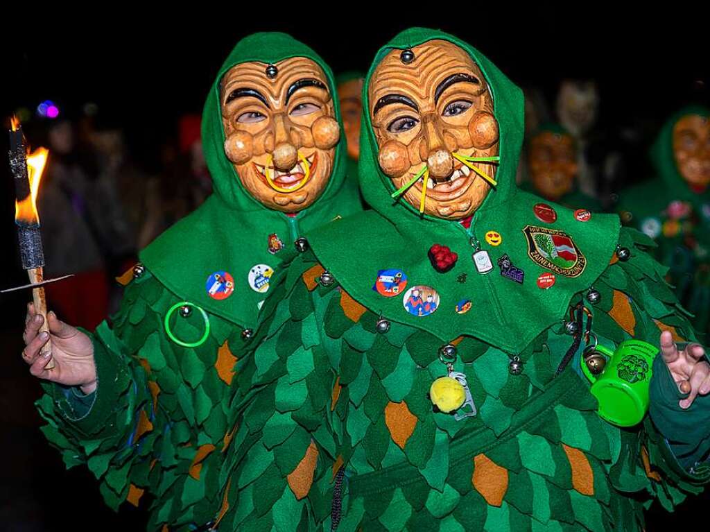 Viel Los war auf den Straen in Bollschweil in der Nacht von Samstag auf Sonntag. Rund 90 Znfte mit mehr als 2000 Hstrgern folgten dem Ruf.