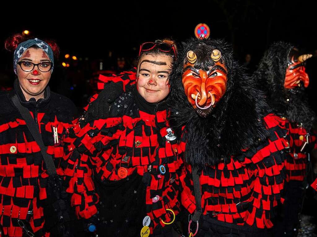 Viel Los war auf den Straen in Bollschweil in der Nacht von Samstag auf Sonntag. Rund 90 Znfte mit mehr als 2000 Hstrgern folgten dem Ruf.