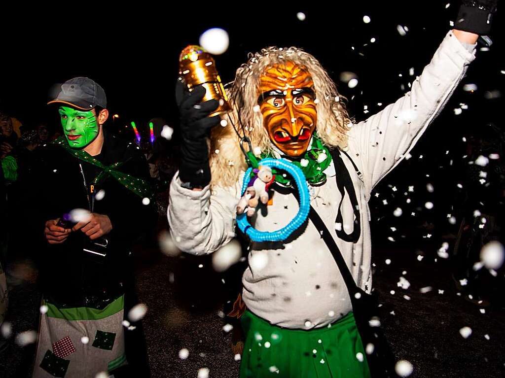 Viel Los war auf den Straen in Bollschweil in der Nacht von Samstag auf Sonntag. Rund 90 Znfte mit mehr als 2000 Hstrgern folgten dem Ruf.