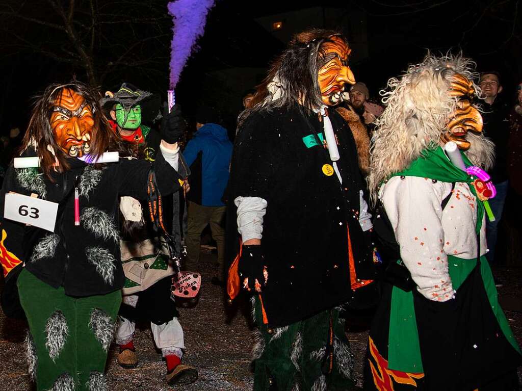 Viel Los war auf den Straen in Bollschweil in der Nacht von Samstag auf Sonntag. Rund 90 Znfte mit mehr als 2000 Hstrgern folgten dem Ruf.