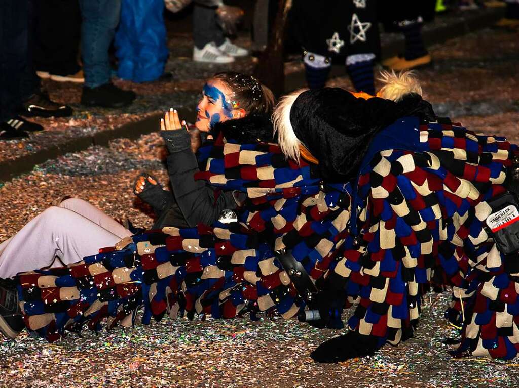 Viel Los war auf den Straen in Bollschweil in der Nacht von Samstag auf Sonntag. Rund 90 Znfte mit mehr als 2000 Hstrgern folgten dem Ruf.