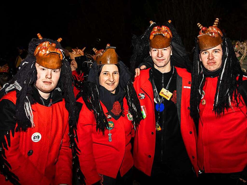 Viel Los war auf den Straen in Bollschweil in der Nacht von Samstag auf Sonntag. Rund 90 Znfte mit mehr als 2000 Hstrgern folgten dem Ruf.