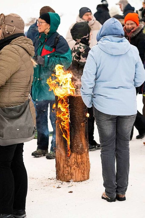Warme Pltze fr die Besucher  | Foto: Wolfgang Scheu