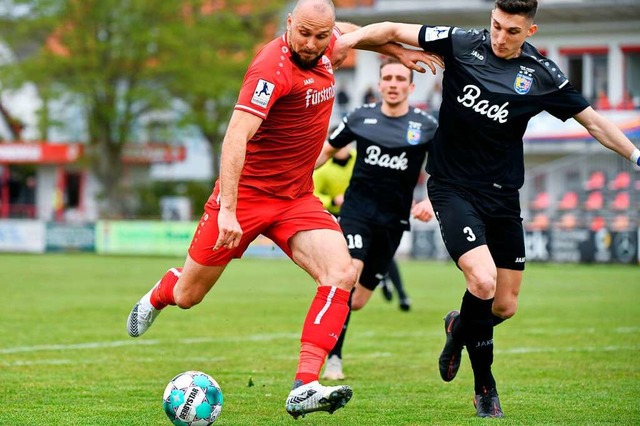 Zweifacher Torschtze fr den Bahlinger SC in Bayern: Santiago Fischer (links).  | Foto: Claus G. Stoll