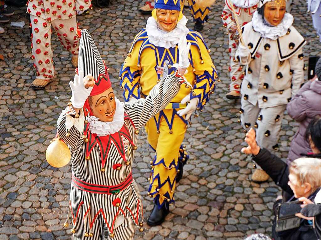 Wolfacher Narren beim Umzug am Sonntag