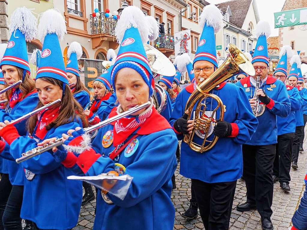 Die Endinger Stadtmusik im Fasnetsoutfit