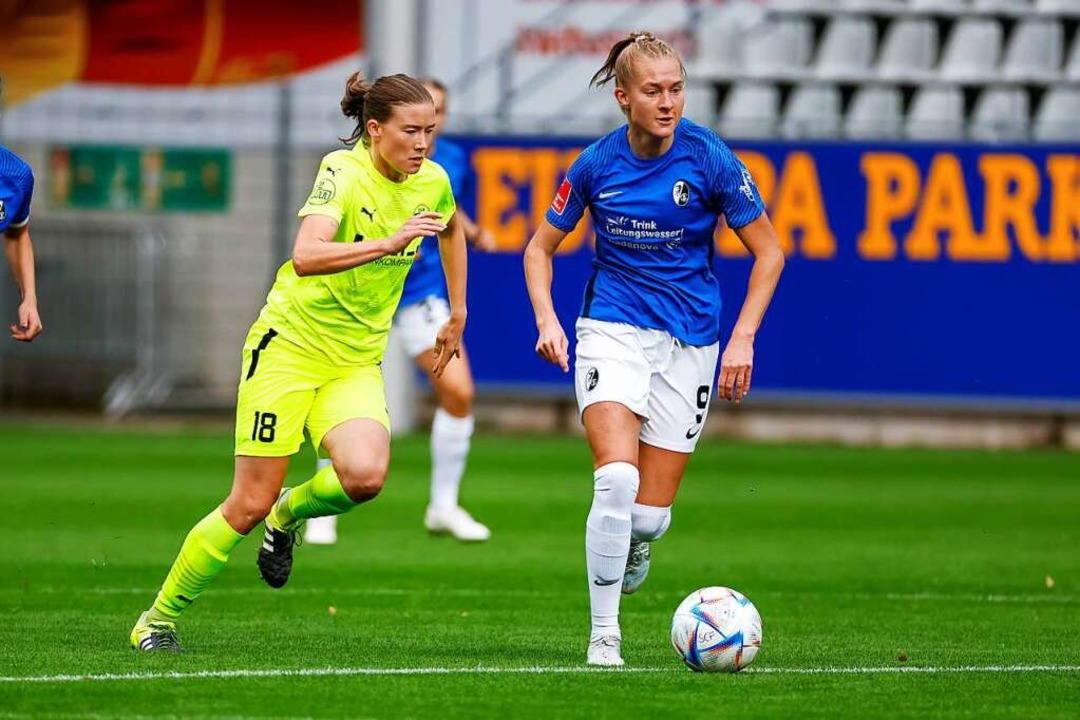 Janina Minge (rechts)  | Foto: IMAGO/BEAUTIFUL SPORTS/G. Hubbs