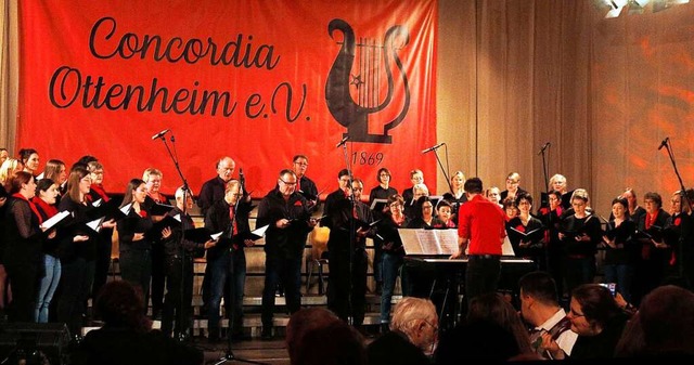 Beim Konzert des  Ottenheimer Gesangvereins Concordia kam hrbare Freude auf.  | Foto: Heidi Fel