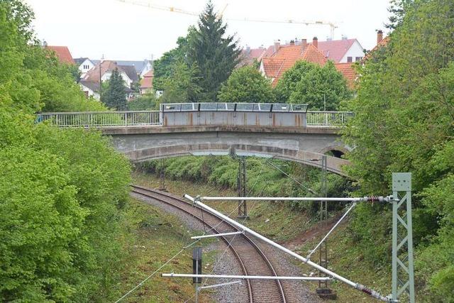 Neue Güterstraßenbrücke in Haltingen kann nur einspurig gebaut werden