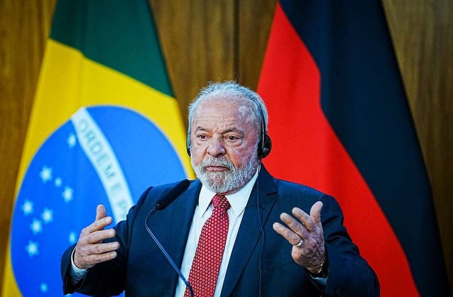 Luiz Incio Lula da Silva: &#8222;Bras...sem Krieg - auch nicht indirekt&#8220;  | Foto: Kay Nietfeld (dpa)
