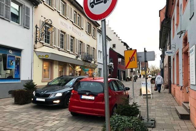 Basler Straße in der Bad Krozinger Innenstadt wird Einbahnstraße