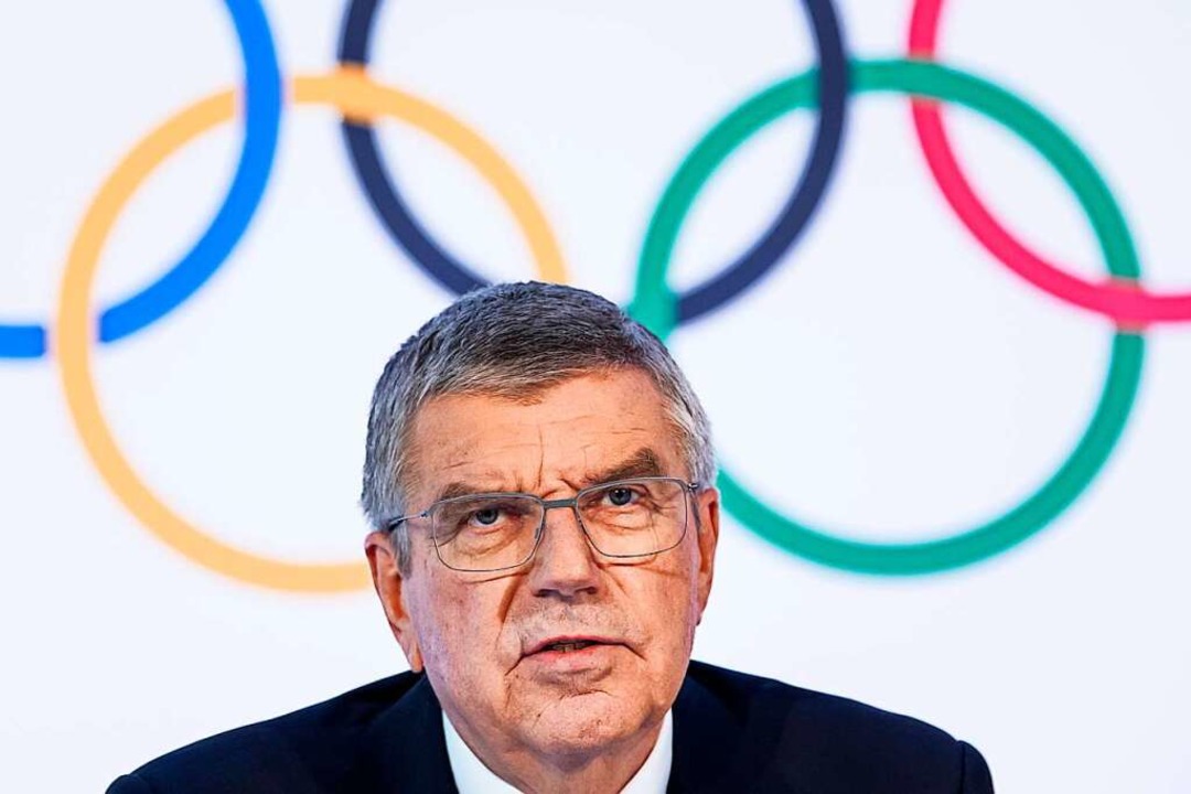 Thomas Bach, Präsident des Internationalen Olympischen Komitees   | Foto: Jean-Christophe Bott (dpa)