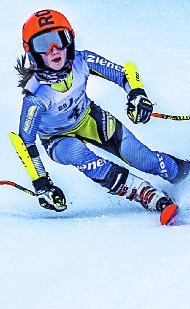 Eva Hcht feierte ihren ersten Slaloms...nem Schlerrennen der Kategorie III.    | Foto: Martin Siegmund
