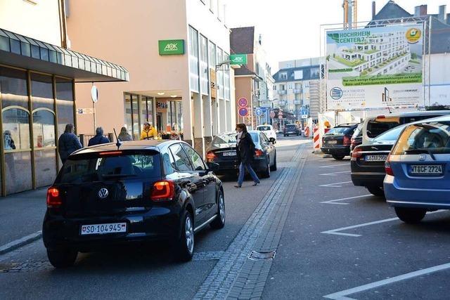 Die Parkpltze in der Kapuzinerstrae in Rheinfelden sollen weg