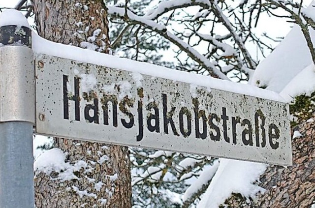 Dem streitbaren Pfarrer Heinrich Hansjakob ist eine Strae in Bonndorf gewidmet.  | Foto: Martha Weishaar