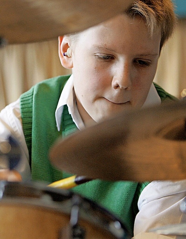 Am Drumset und am Klavier finden in di... &#8222;Jugend musiziert&#8220; statt.  | Foto: Peter Steffen