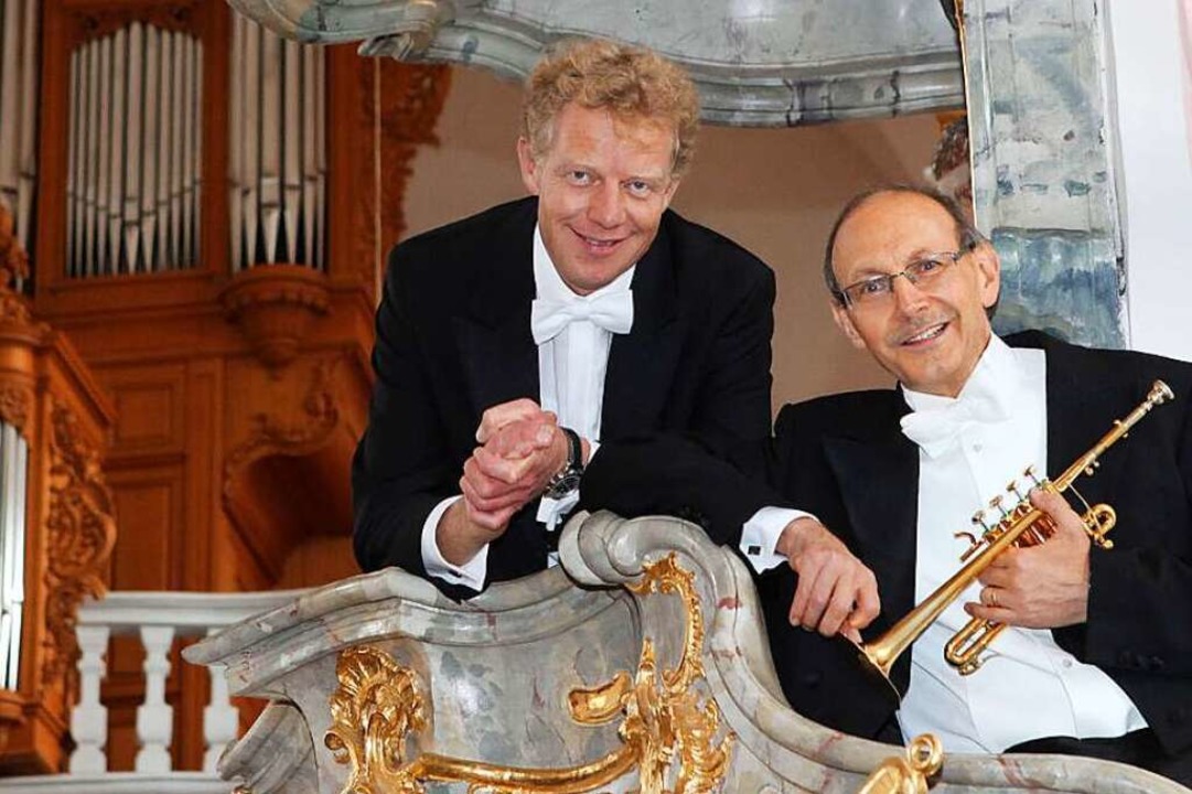Bernhard Kratzer (rechts) und Paul The...pete und Orgel&#8220; zu erleben sind.  | Foto: Gerhard Bäuerle