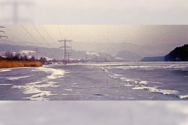 Als der Rhein bei Wallbach zugefroren war