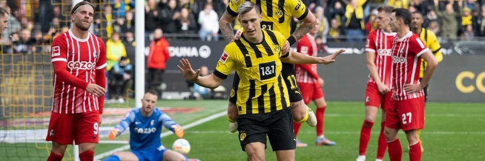 SC Freiburg unterliegt in Unterzahl - 5:1-Sieg für Dortmund