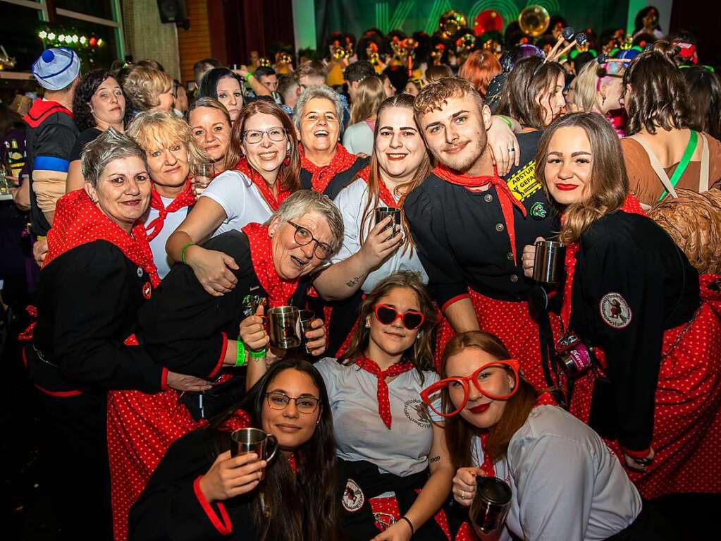 S’ Krottenbach Kaos in Oberrotweil hat zum Fest eingeladen und viele Znfte und Gste kamen. Rund 650 Personen drngten sich in der Festhalle.