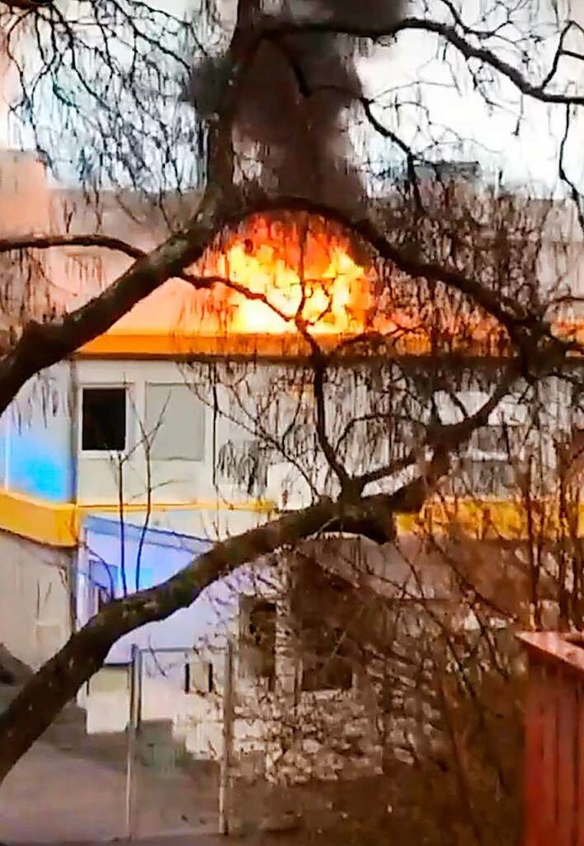 Zimmerbrand im Flchtlingswohnheim  | Foto: privat