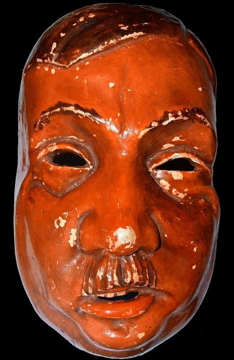 Die Maske von damals kann heute im Plä...useum in Weingarten betrachtet werden.  | Foto: Narrenzunft Weingarten