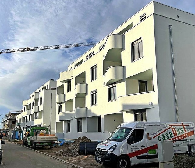 Noch werden rund um das neue Wohnhaus ...t, bald wird  aber alles begrnt sein.  | Foto: Baugenossenschaft Familienheim Markgrflerland