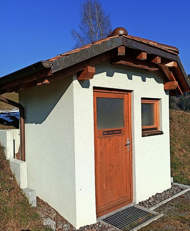 So hnlich wie das Toilettenhuschen i...te die WC-Anlage in Staufen aussehen.   | Foto: Wilfried Dieckmann