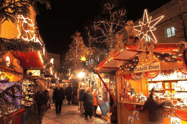 Der Weihnachtsmarkt bescherte den Basl... aus Deutschland, Italien und Spanien.  | Foto: Basel Tourismus