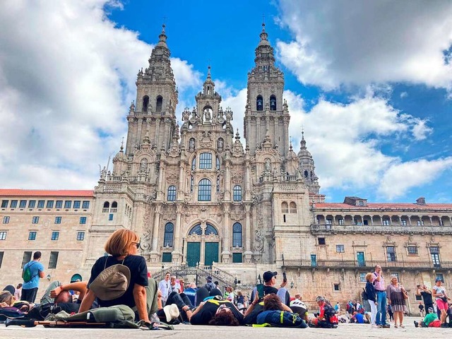 Das Ziel: Santiago de Compostela  | Foto: Emilio Rappold (dpa)