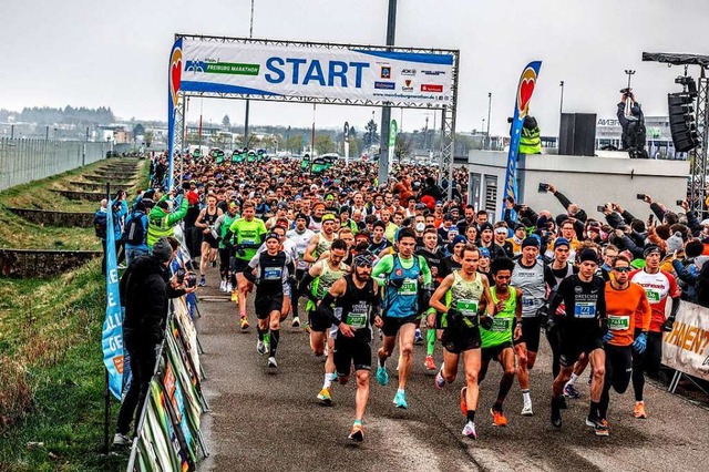 Immer ein ganz besonderer Moment beim ...211; der Start auf der Messe Freiburg.  | Foto: FWTM/Sportograf