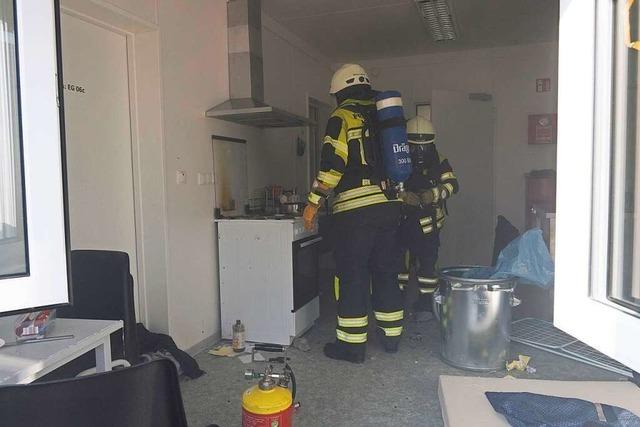 Zimmerbrand in Mllheimer Flchtlingsunterkunft wird schnell gelscht